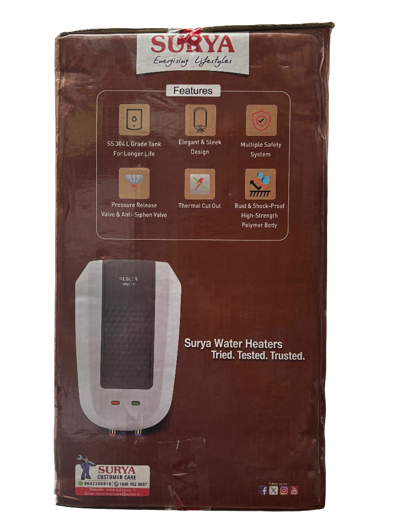 Surya Speedy 5.5 L White , Instant Water Heater Geyser