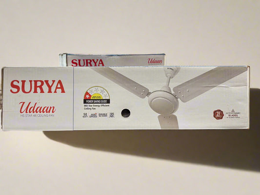 Surya Udaan Hs Star with 2 Year warranty 1200 mm Celling fan + Surya 7W LED Bulb free
