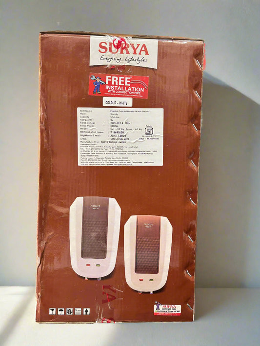 Surya Speedy 5.5 L White , Instant Water Heater Geyser